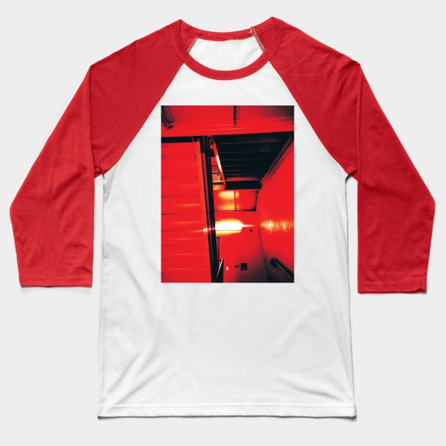 red corridor Baseball T-Shirt by rclsivcreative